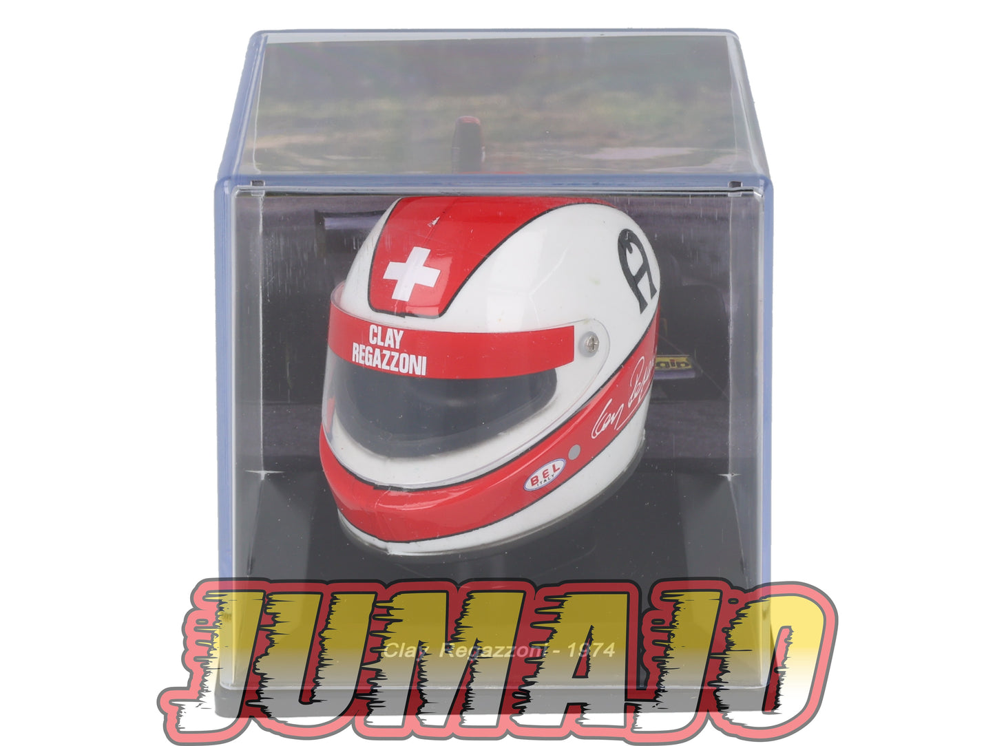 CFO18 Casque Formule 1 CENTAURIA 1/5 FERRARI : Clay Regazzoni 1974
