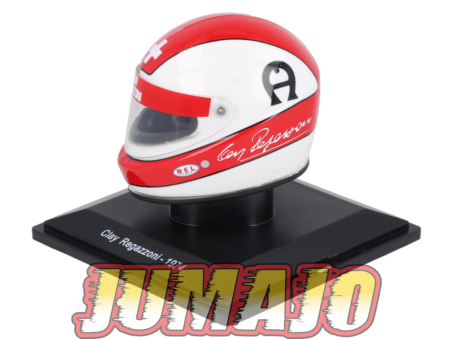 CFO18 Casque Formule 1 CENTAURIA 1/5 FERRARI : Clay Regazzoni 1974