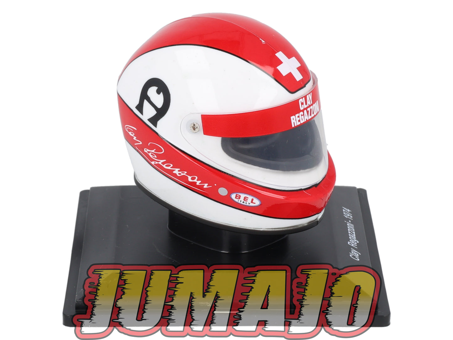 CFO18 Casque Formule 1 CENTAURIA 1/5 FERRARI : Clay Regazzoni 1974