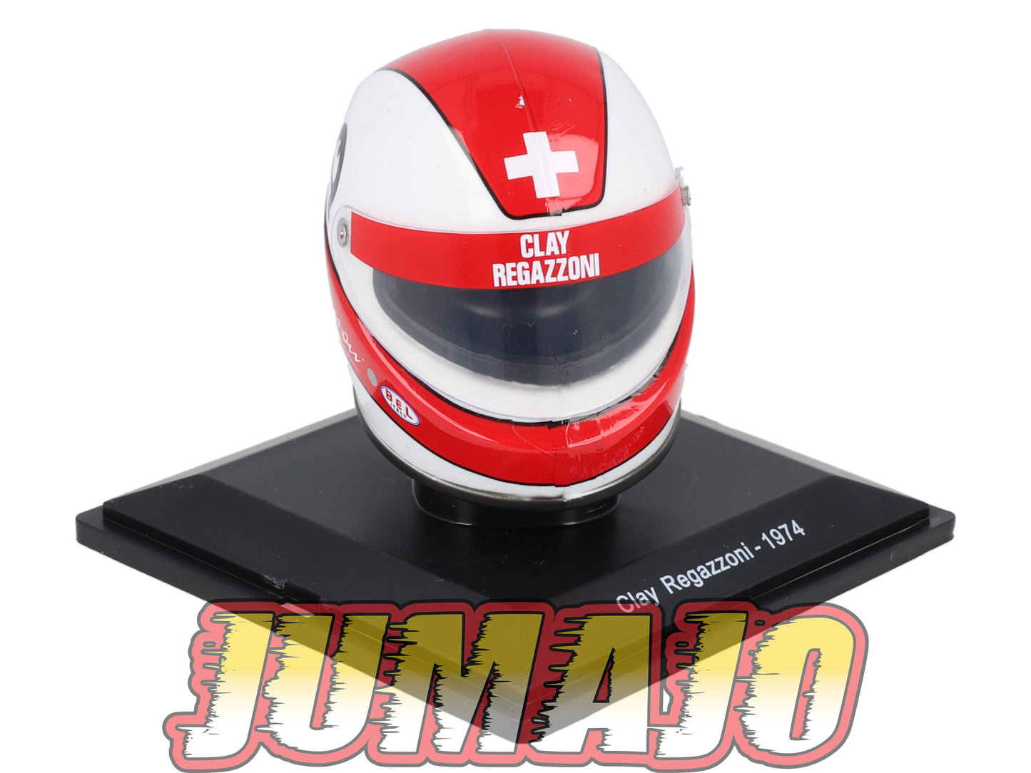 CFO18 Casque Formule 1 CENTAURIA 1/5 FERRARI : Clay Regazzoni 1974
