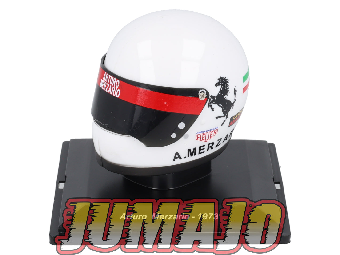 CFO21 Casque Formule 1 CENTAURIA 1/5 FERRARI : Arturo Merzario 1973