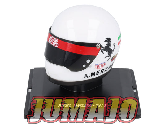 CFO21 Casque Formule 1 CENTAURIA 1/5 FERRARI : Arturo Merzario 1973
