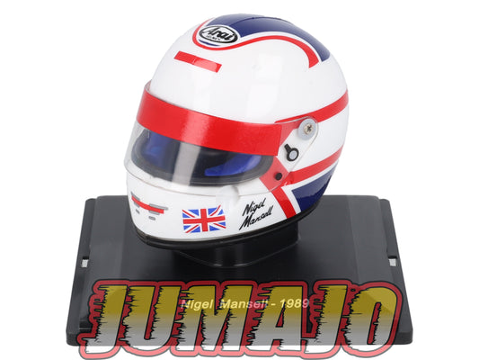 CFO7 Casque Formule 1 CENTAURIA 1/5 FERRARI : Nigel Mansell 1989