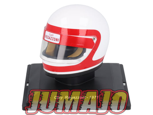 CFO82 Casque Formule 1 CENTAURIA 1/5 FERRARI : Clay Regazzoni 1971