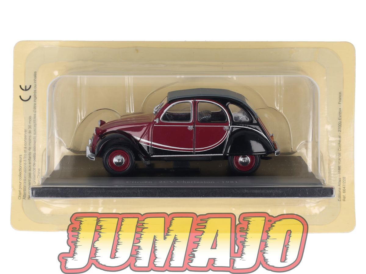 CIT28 Voiture 1/43 Atlas IXO/UH PASSION CITROEN : 2CV Charleston 1981