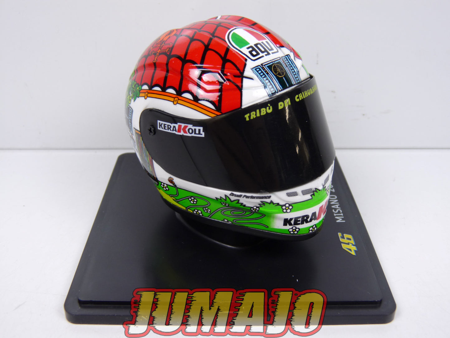 CMR12 CASQUES MOTO HELMET GP 1/5 VALENTINO ROSSI BOITE CASSÉE : Misano 2008