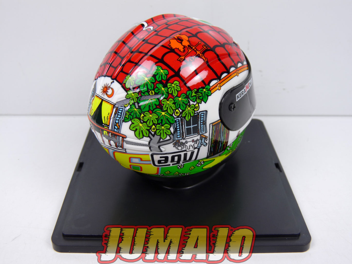 CMR12 CASQUES MOTO HELMET GP 1/5 VALENTINO ROSSI BOITE CASSÉE : Misano 2008