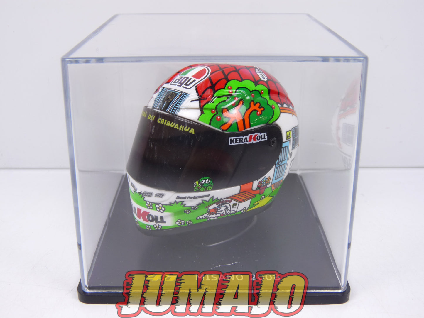 CMR12 CASQUES MOTO HELMET GP 1/5 VALENTINO ROSSI BOITE CASSÉE : Misano 2008