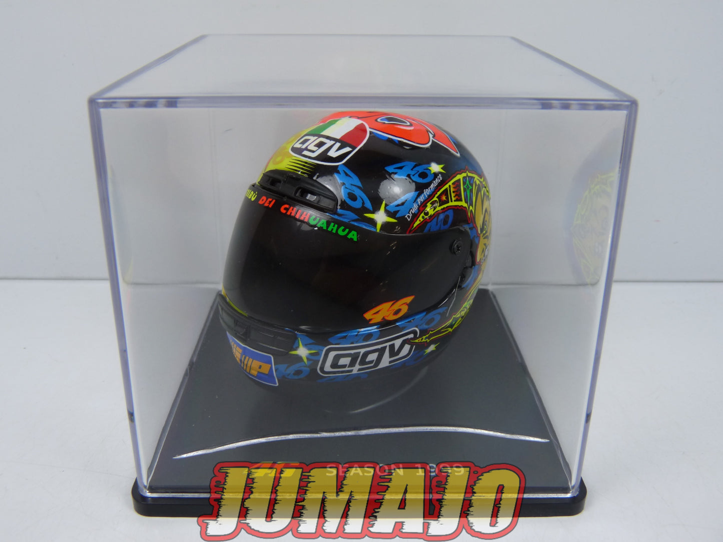 CMR13 CASQUES MOTO HELMET GP 1/5 VALENTINO ROSSI BOITE CASSÉE : Season 1999