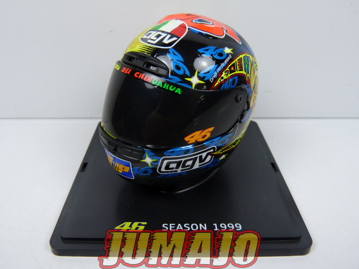 CMR13 CASQUES MOTO HELMET GP 1/5 VALENTINO ROSSI BOITE CASSÉE : Season 1999