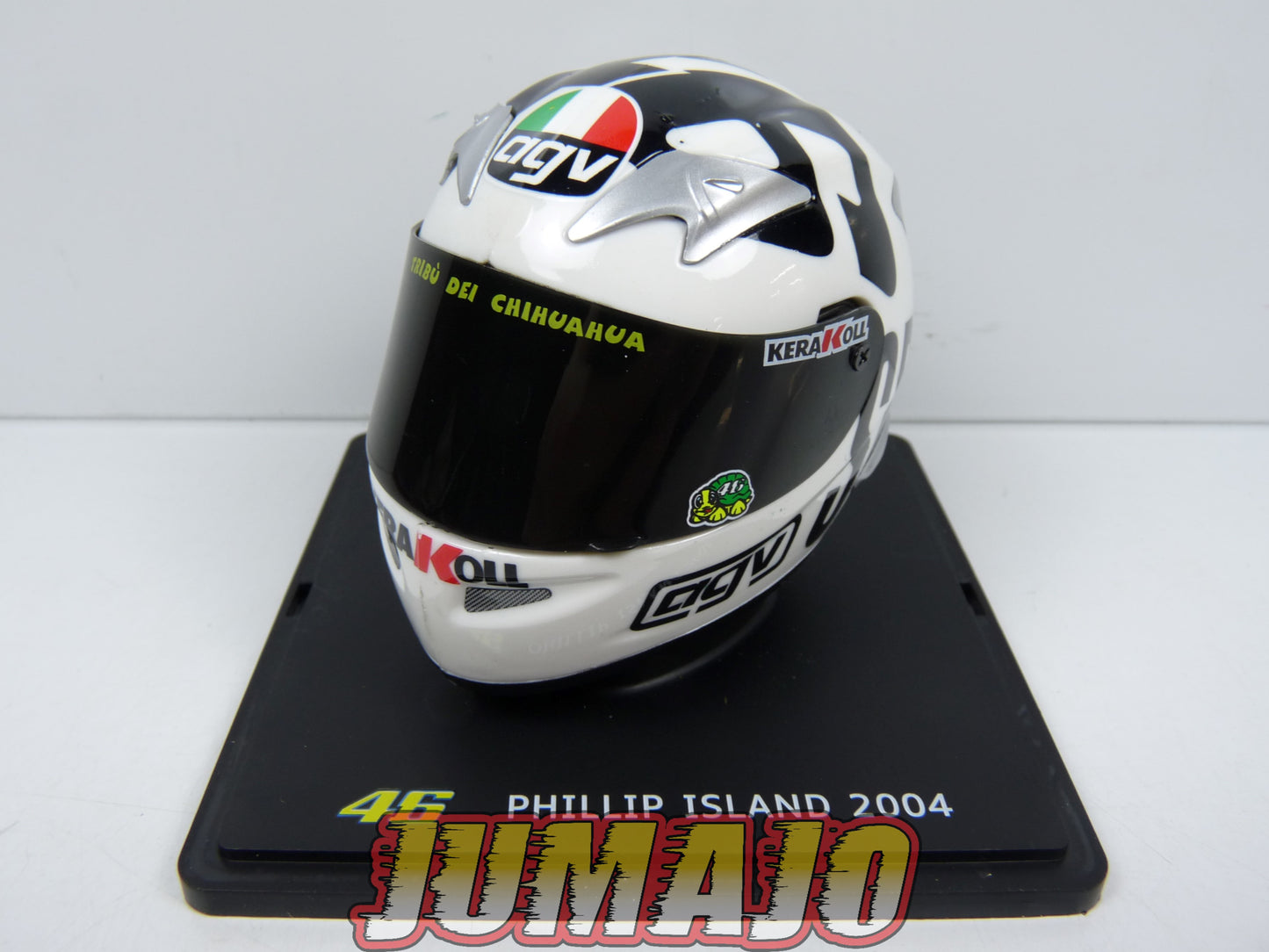 CMR14 CASQUES MOTO HELMET GP 1/5 VALENTINO ROSSI BOITE CASSÉE Test Phillip Island 2004