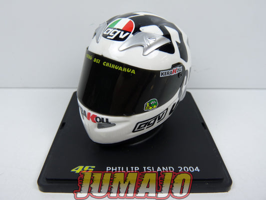 CMR14 CASQUES MOTO HELMET GP 1/5 VALENTINO ROSSI BOITE CASSÉE Test Phillip Island 2004