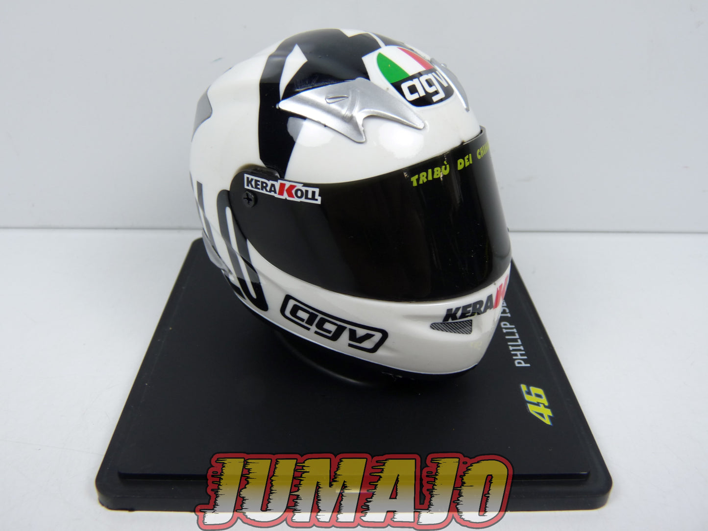 CMR14 CASQUES MOTO HELMET GP 1/5 VALENTINO ROSSI BOITE CASSÉE Test Phillip Island 2004
