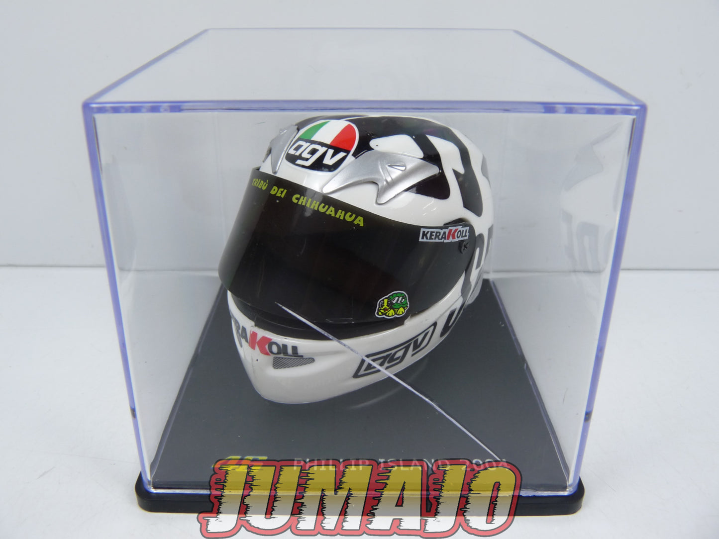 CMR14 CASQUES MOTO HELMET GP 1/5 VALENTINO ROSSI BOITE CASSÉE Test Phillip Island 2004