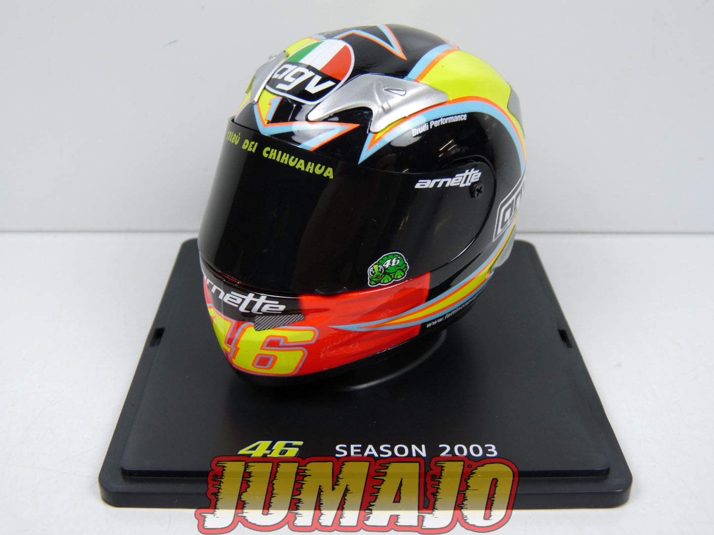 CMR17 CASQUES MOTO HELMET GP 1/5 VALENTINO ROSSI BOITE CASSÉE : Season 2003