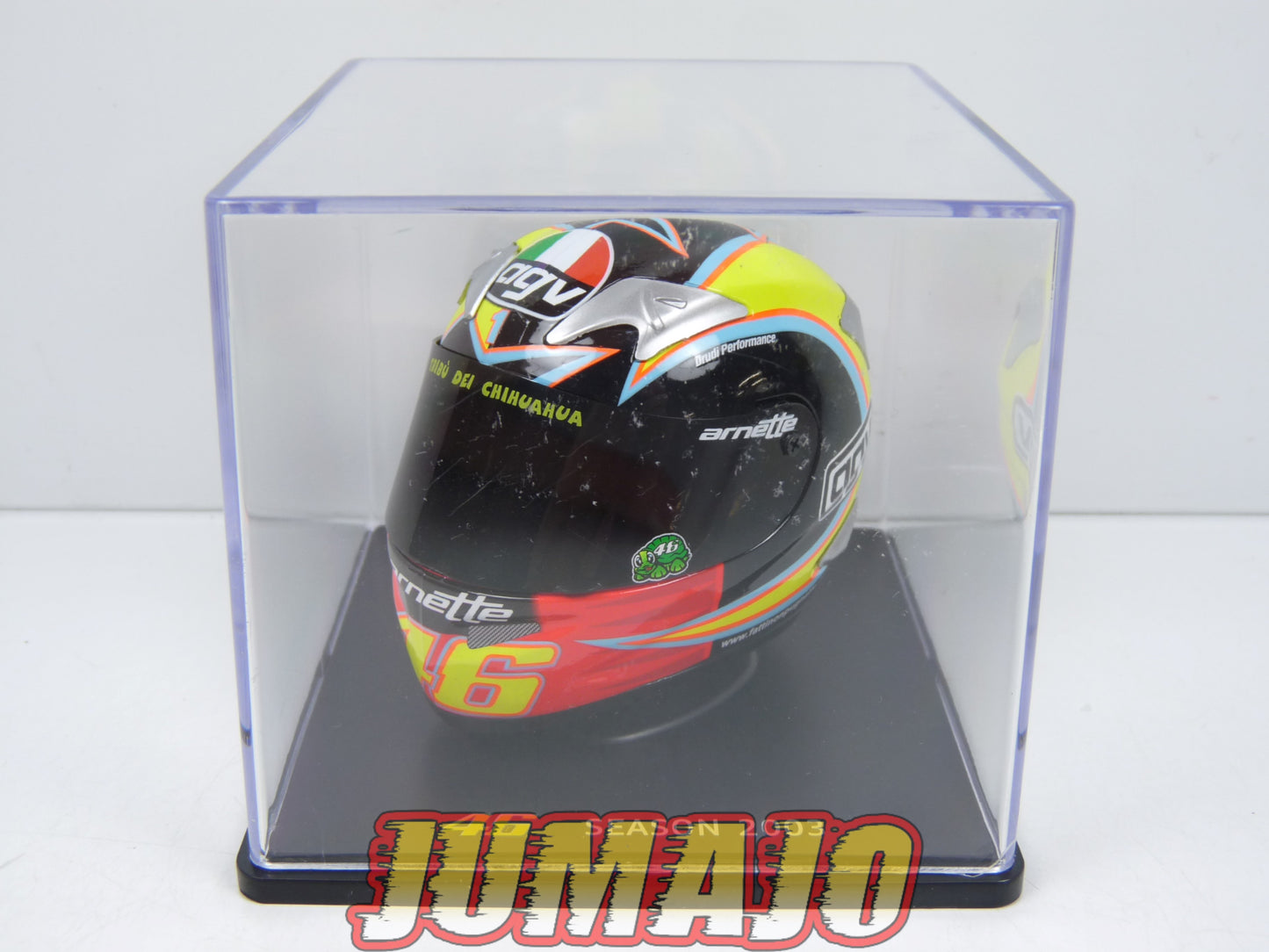 CMR17 CASQUES MOTO HELMET GP 1/5 VALENTINO ROSSI BOITE CASSÉE : Season 2003