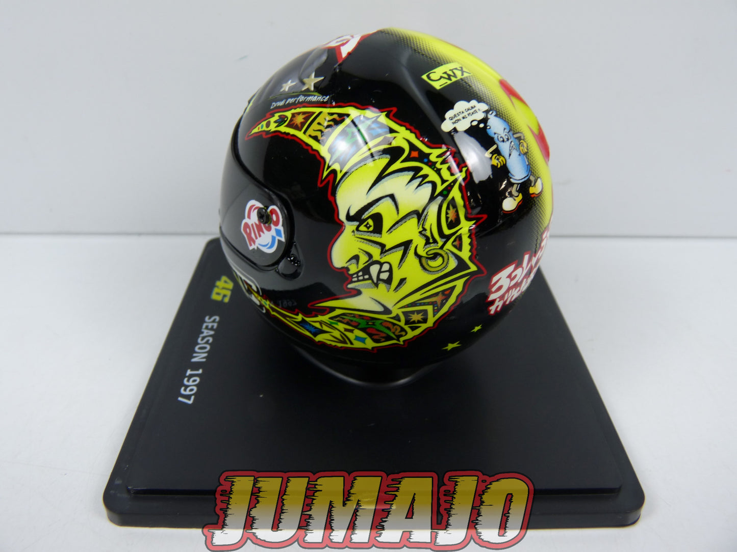 CMR4 CASQUES MOTO HELMET GP 1/5 VALENTINO ROSSI BOITE CASSÉE Season 1997
