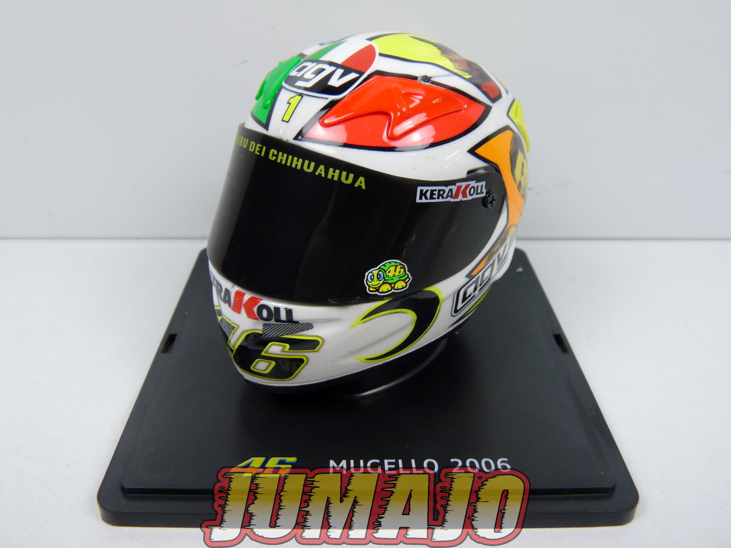 CMR5 CASQUES MOTO HELMET GP 1/5 VALENTINO ROSSI BOITE CASSÉE Mugello 2006