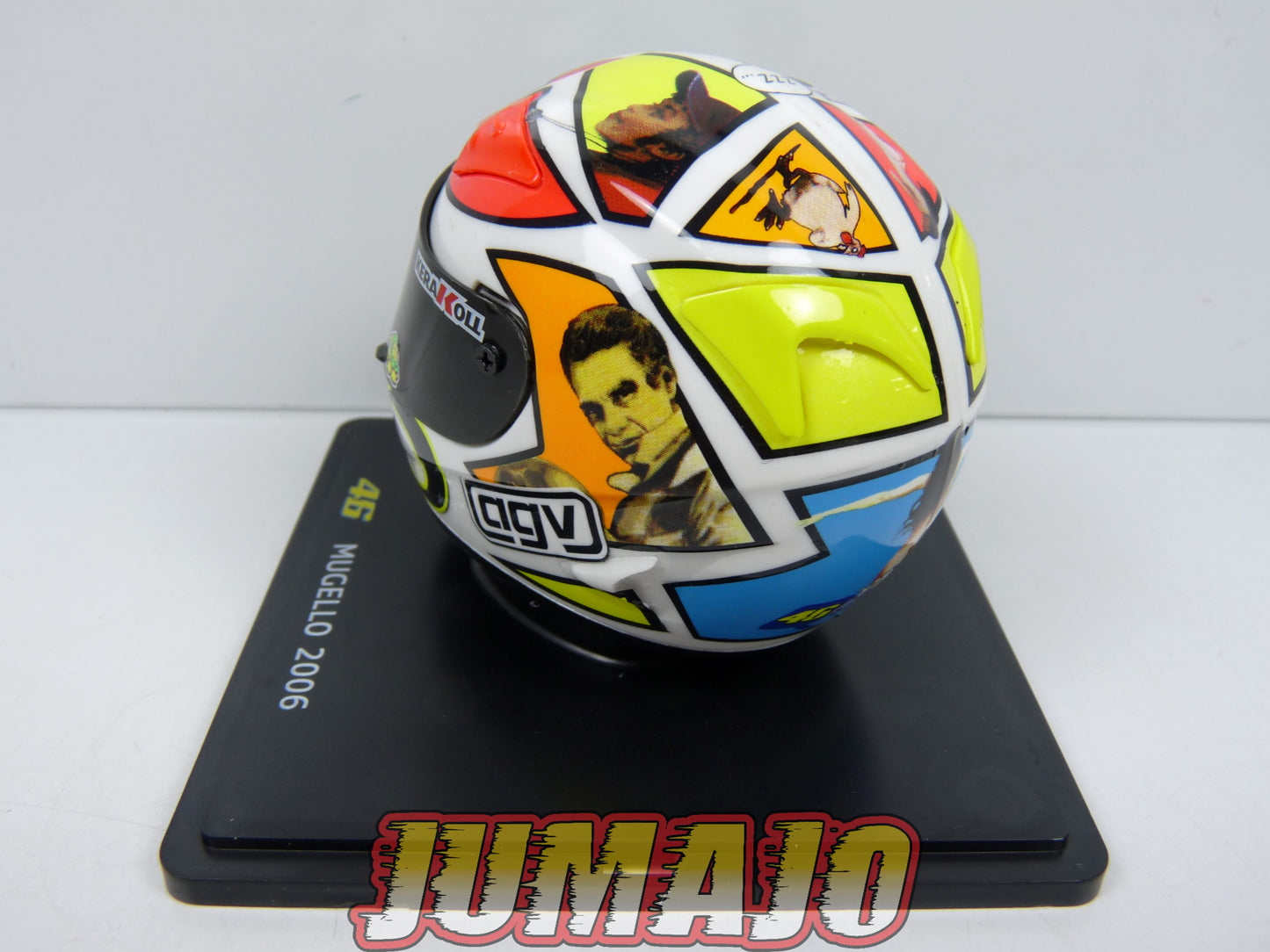 CMR5 CASQUES MOTO HELMET GP 1/5 VALENTINO ROSSI BOITE CASSÉE Mugello 2006