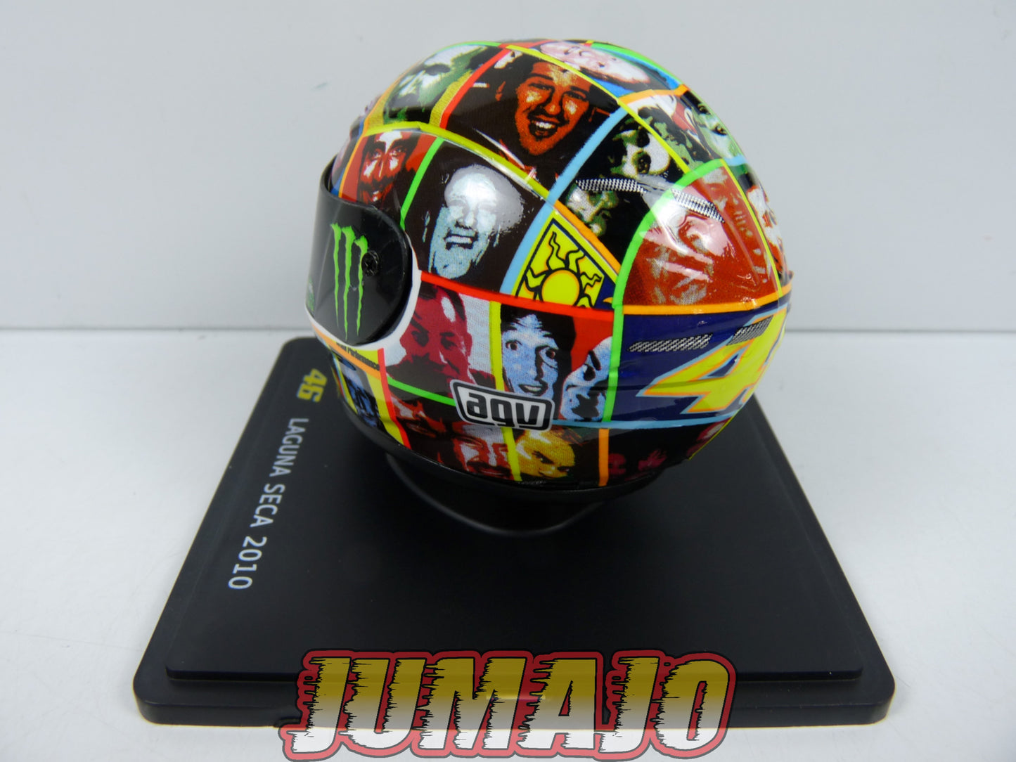 CMR8 CASQUES MOTO HELMET GP 1/5 VALENTINO ROSSI BOITE CASSÉE Laguna Seca 2010