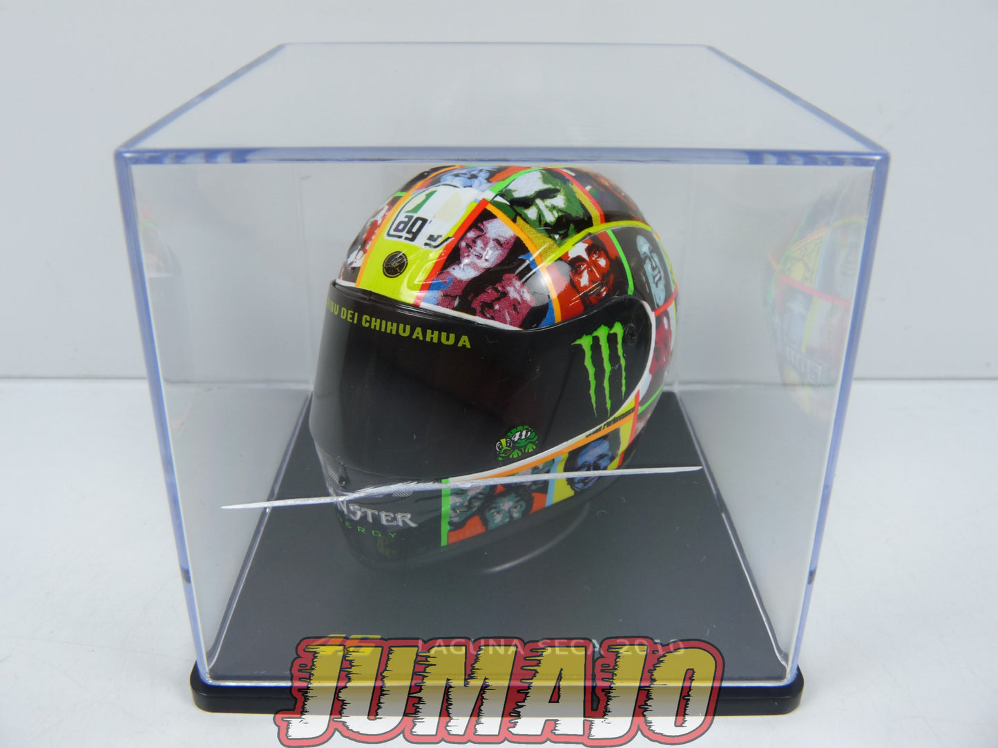 CMR8 CASQUES MOTO HELMET GP 1/5 VALENTINO ROSSI BOITE CASSÉE Laguna Seca 2010