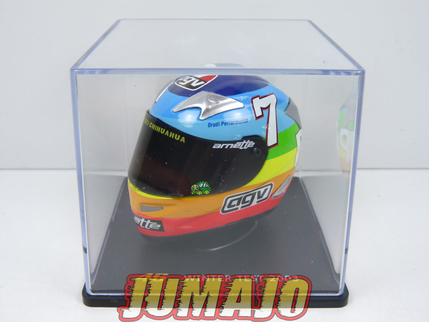 CMR9 CASQUES MOTO HELMET GP 1/5 VALENTINO ROSSI BOITE CASSÉE : Winter Test 2003