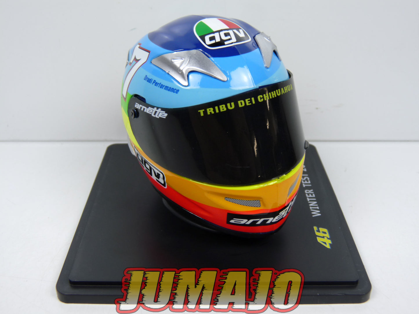 CMR9 CASQUES MOTO HELMET GP 1/5 VALENTINO ROSSI BOITE CASSÉE : Winter Test 2003
