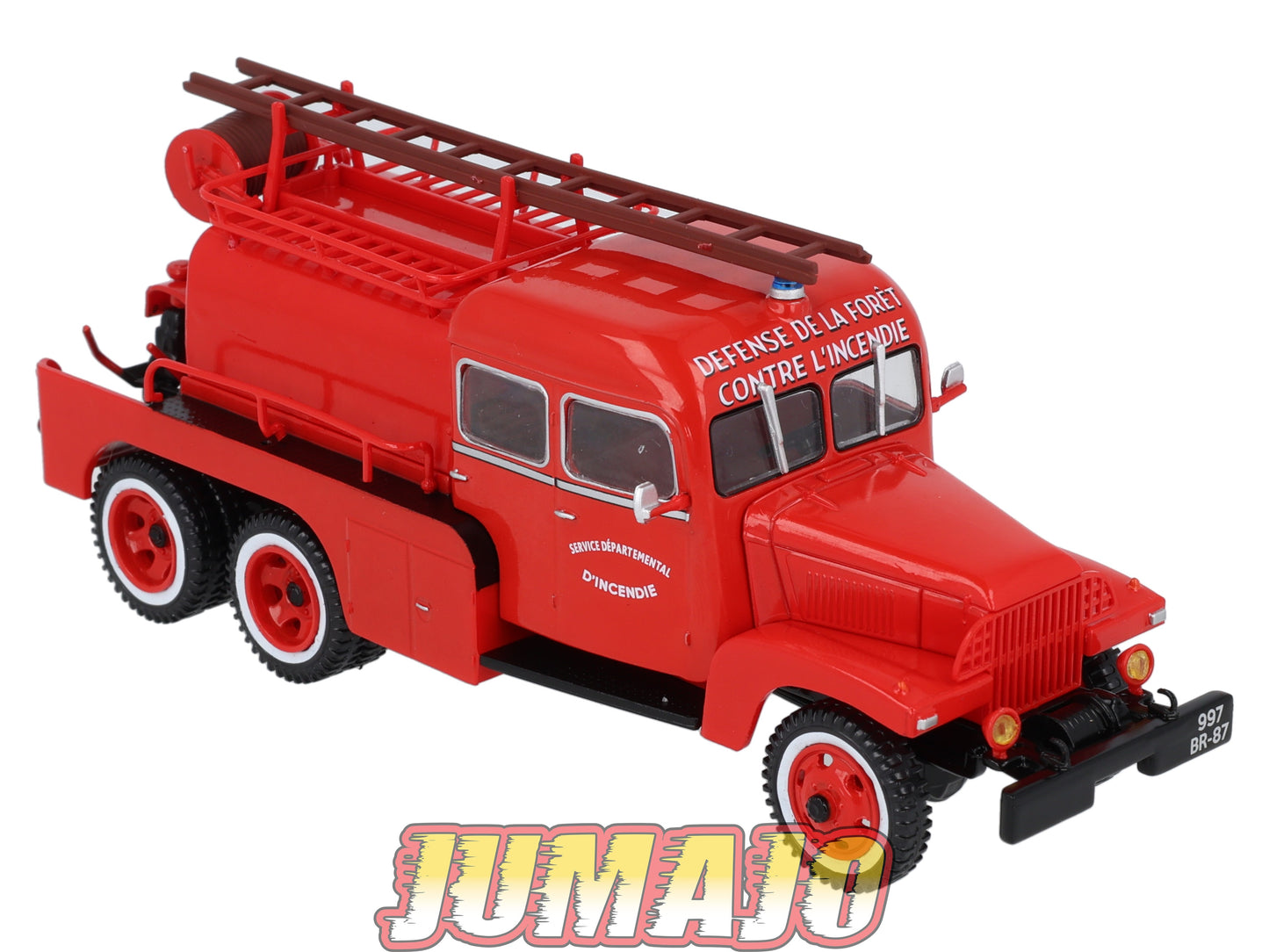 CP132 POMPIERS 1/43 altaya IXO: GMC Double Cabine Service Départemental D'incendie