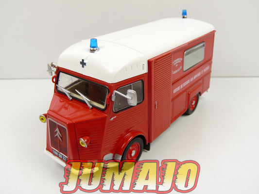 CPF101 Camion 1/43 Hachette IXO Pompiers : CITROEN HY rallongé Voiture de secours