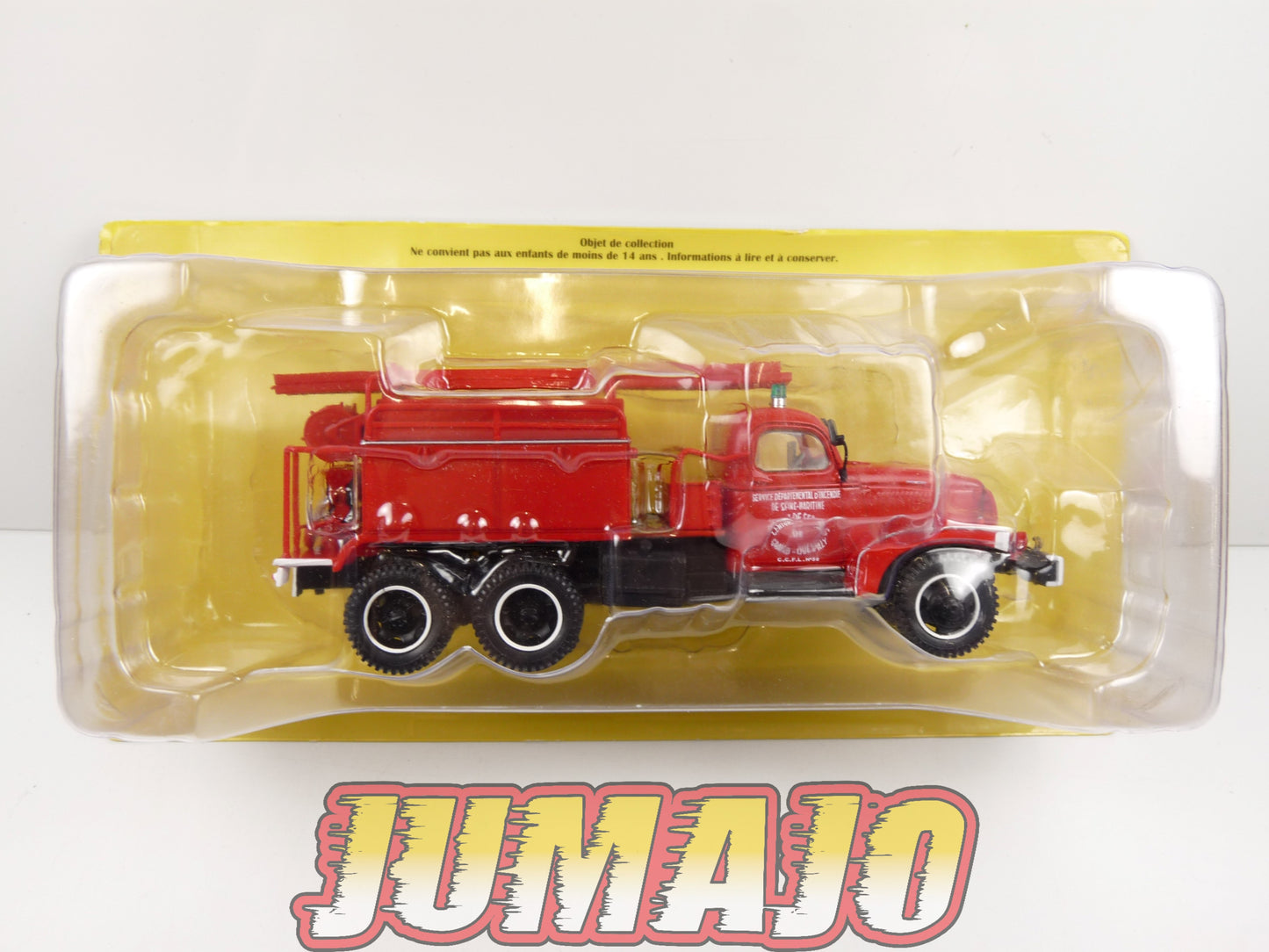 CPF138 Camion 1/43 Hachette IXO Pompiers : GMC Citerne CCFF Lourd 6x6