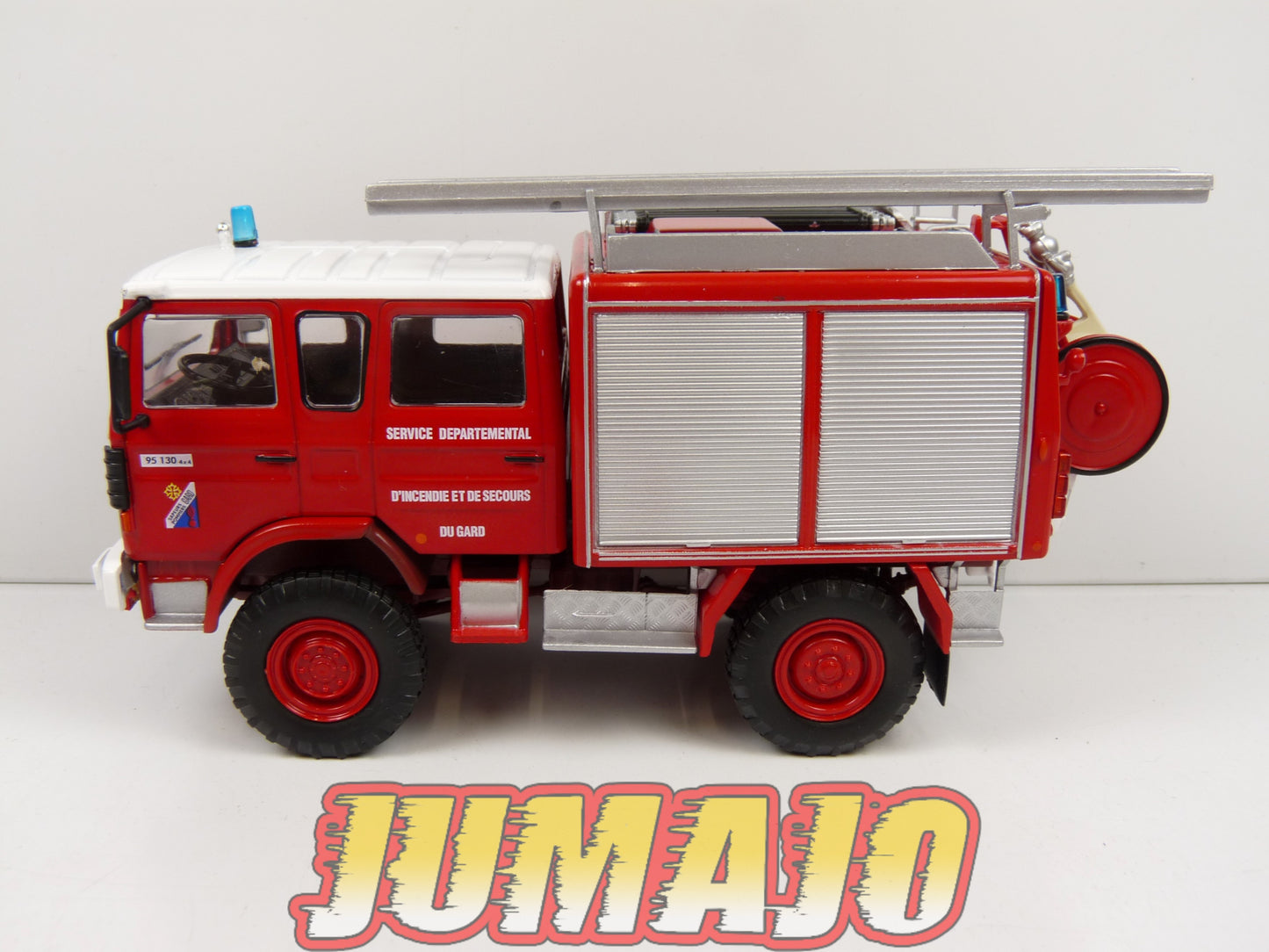 CPF137 Camion 1/43 Hachette IXO Pompiers : RENAULT 95-130 4x4FTP Leger Hors Route Camiva