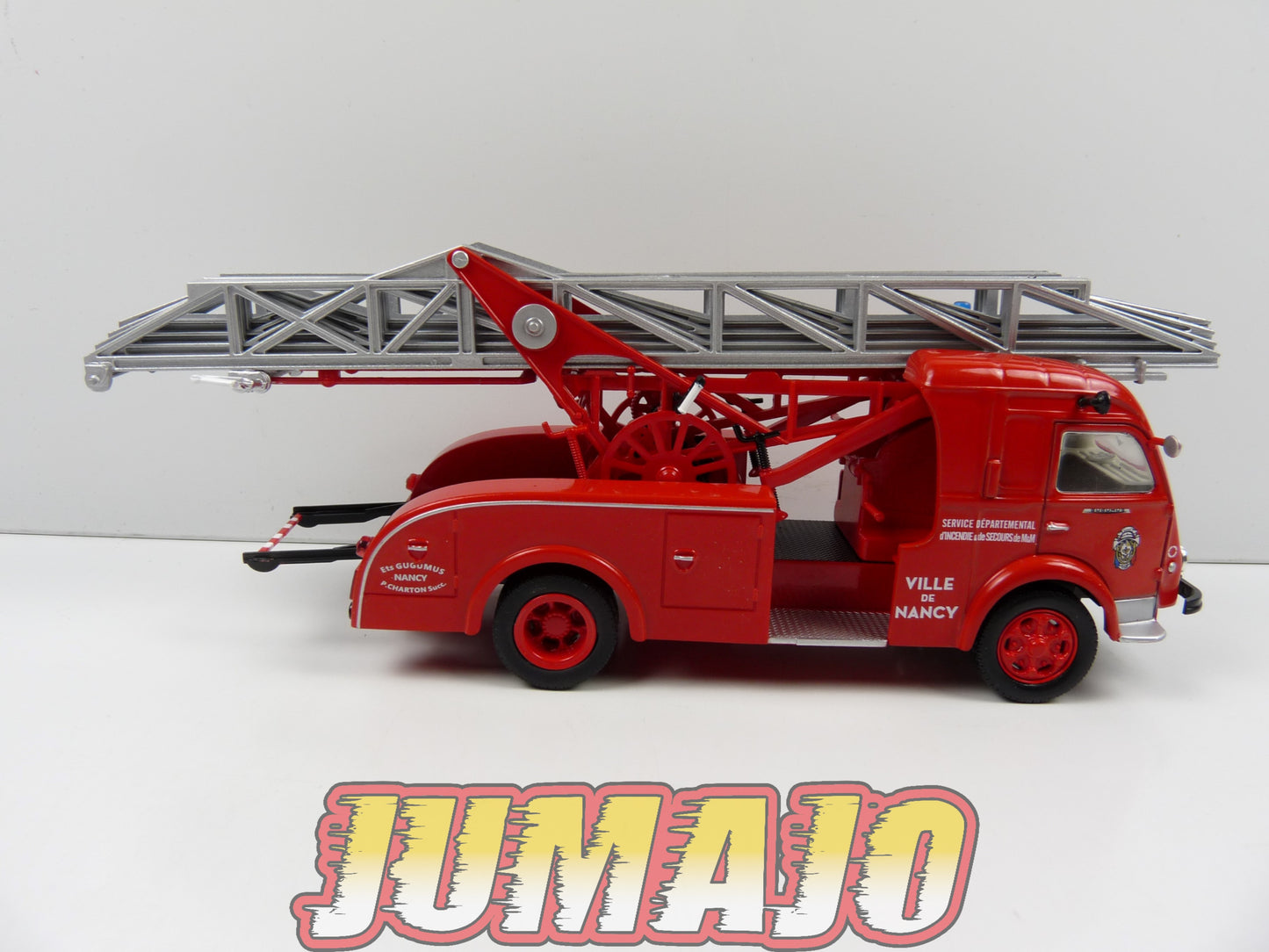 CPF92 Camion 1/43 Hachette IXO Pompiers : RENAULT Galion R 2168 Echelle Gugumus sur porteur