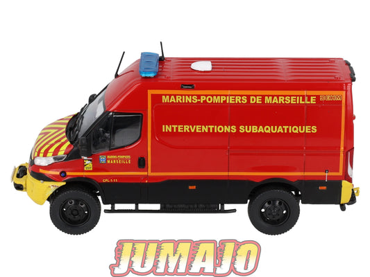 CPL77 Véhicules Légers Sapeurs Pompiers 1/43 Hachette IXO VPL IVECO 4X4 Véhicule plongeur Marins Pompiers Marseille
