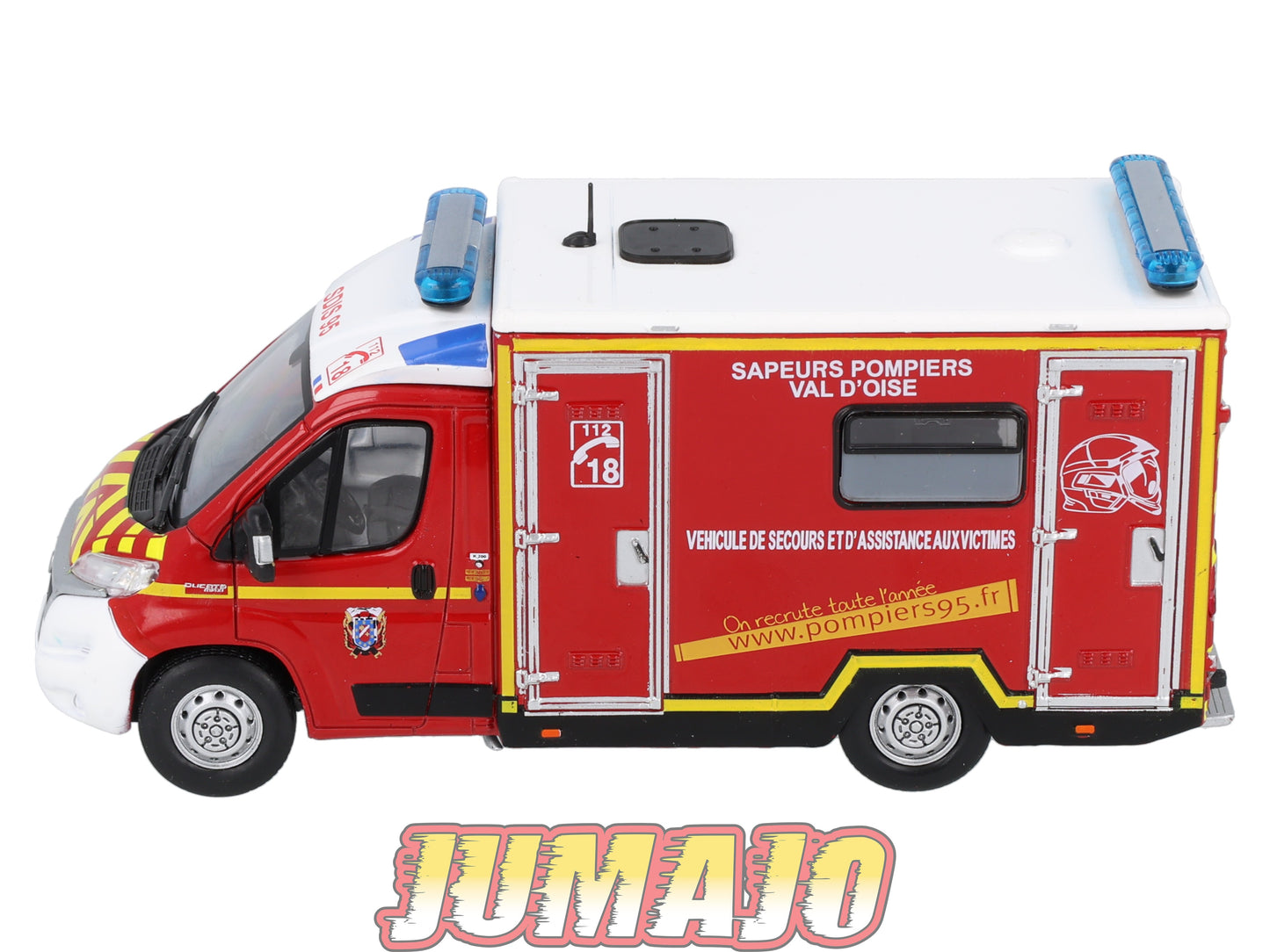 CPL8 Véhicules Légers Sapeurs Pompiers 1/43 Hachette IXO FIAT Ducato Val d'Oise VSAV
