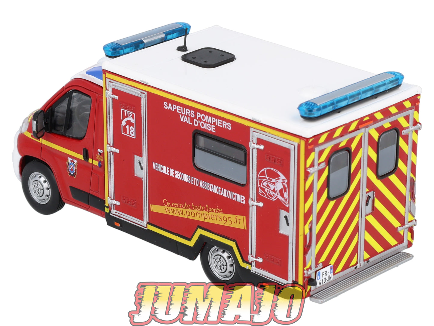 CPL8 Véhicules Légers Sapeurs Pompiers 1/43 Hachette IXO FIAT Ducato Val d'Oise VSAV