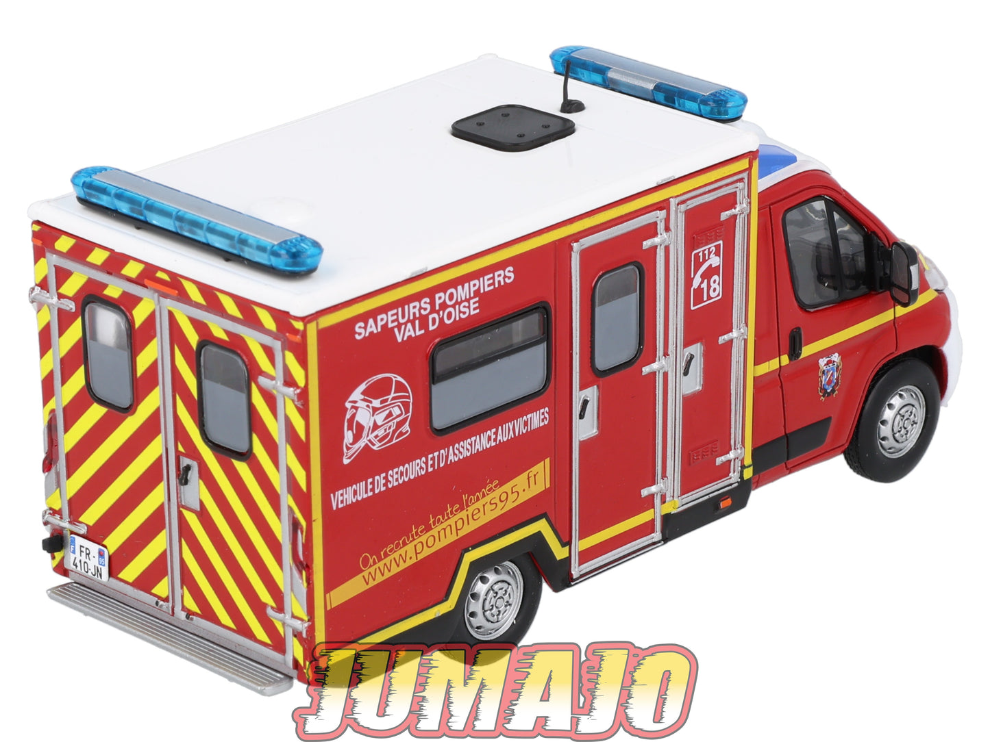 CPL8 Véhicules Légers Sapeurs Pompiers 1/43 Hachette IXO FIAT Ducato Val d'Oise VSAV