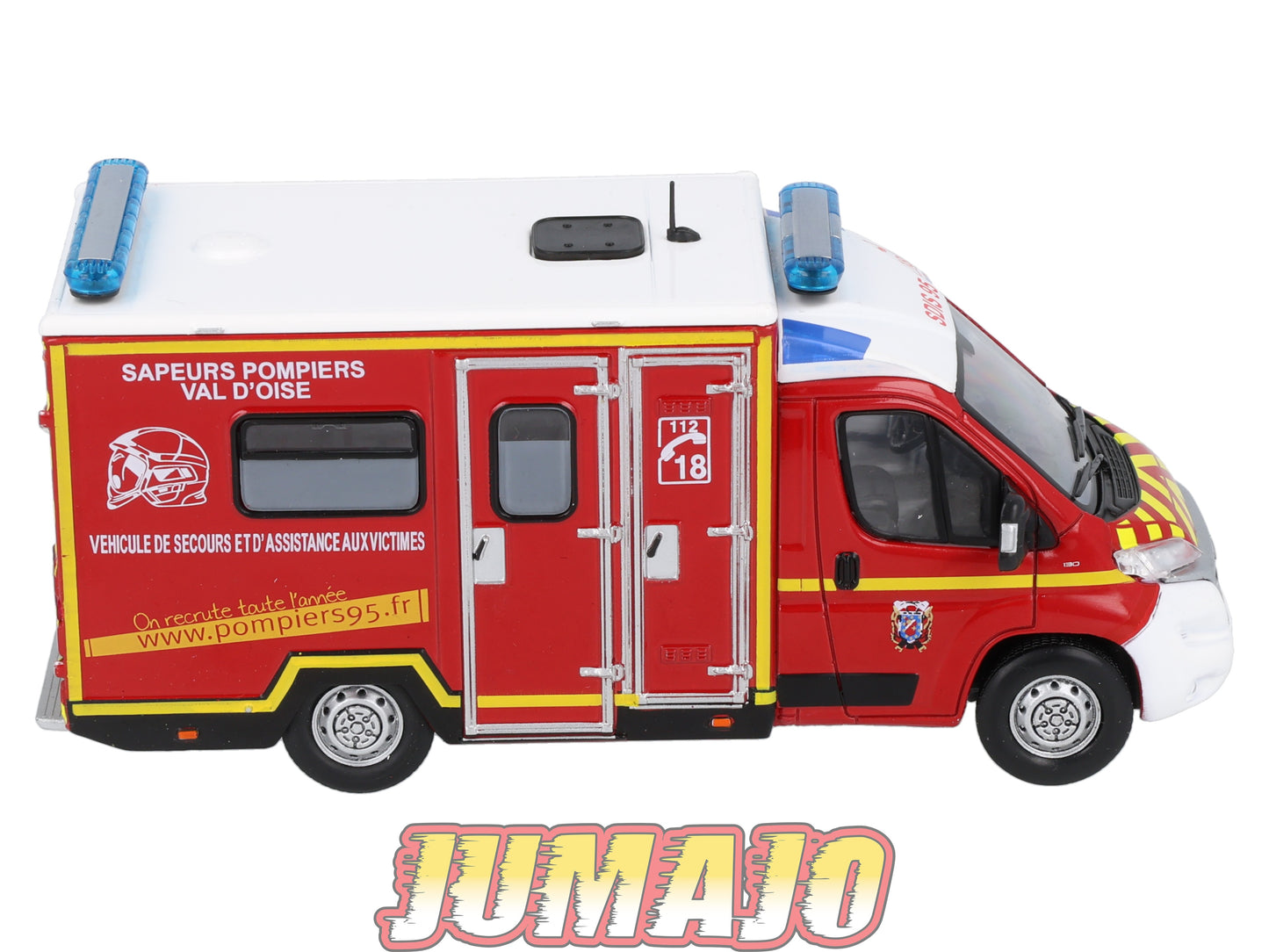 CPL8 Véhicules Légers Sapeurs Pompiers 1/43 Hachette IXO FIAT Ducato Val d'Oise VSAV