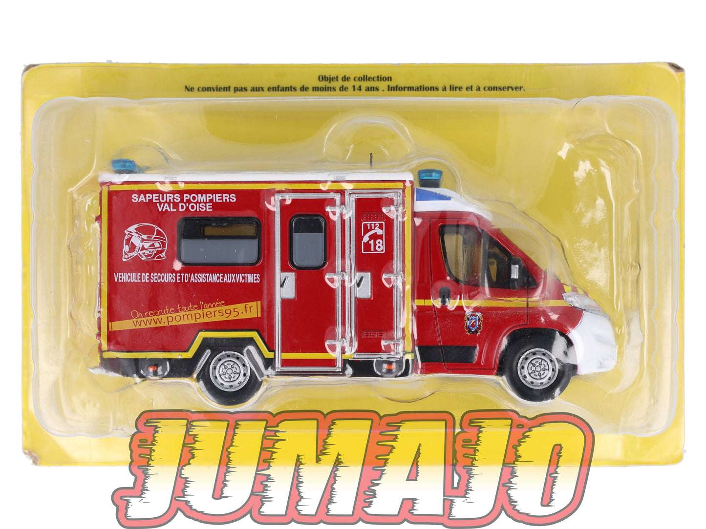 CPL8 Véhicules Légers Sapeurs Pompiers 1/43 Hachette IXO FIAT Ducato Val d'Oise VSAV