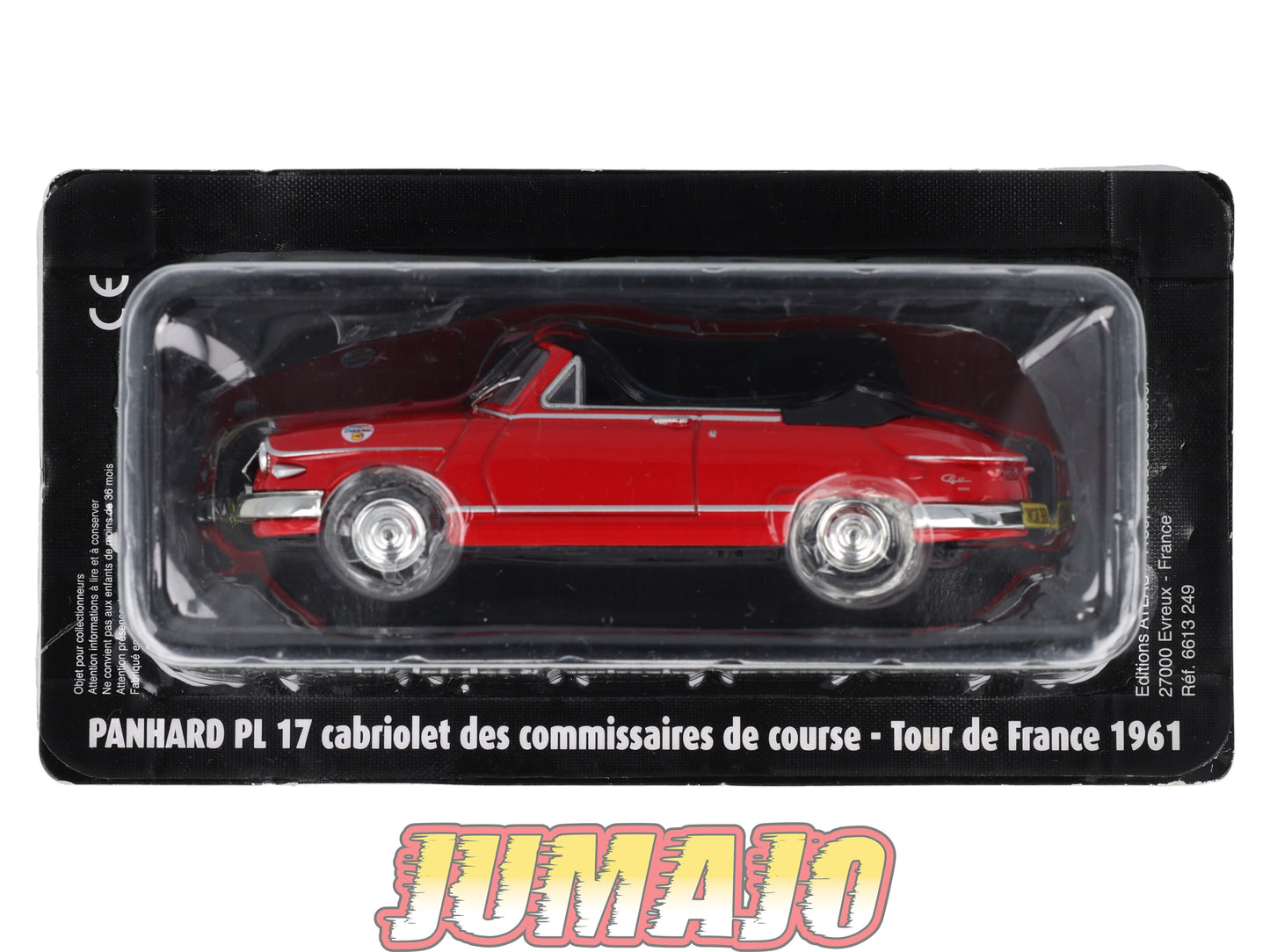 CTF49 1/43 NOREV Tour de France Caravane : PANHARD PL 17 cabriolet 1961 commissaires de course