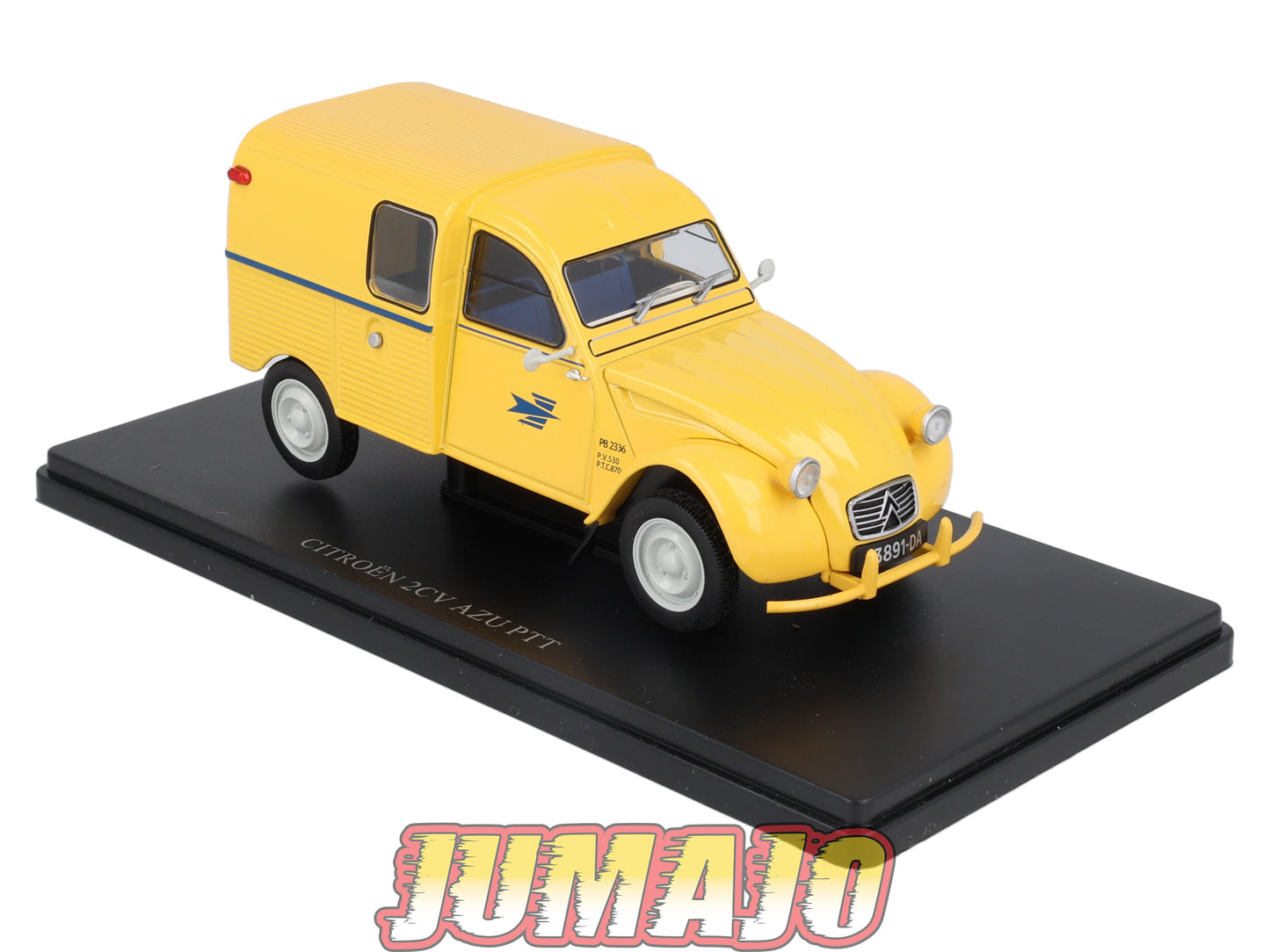 CVQ41 Voiture 1/24 HACHETTE CITROËN : 2CV Fourgonnette AZU PTT La poste