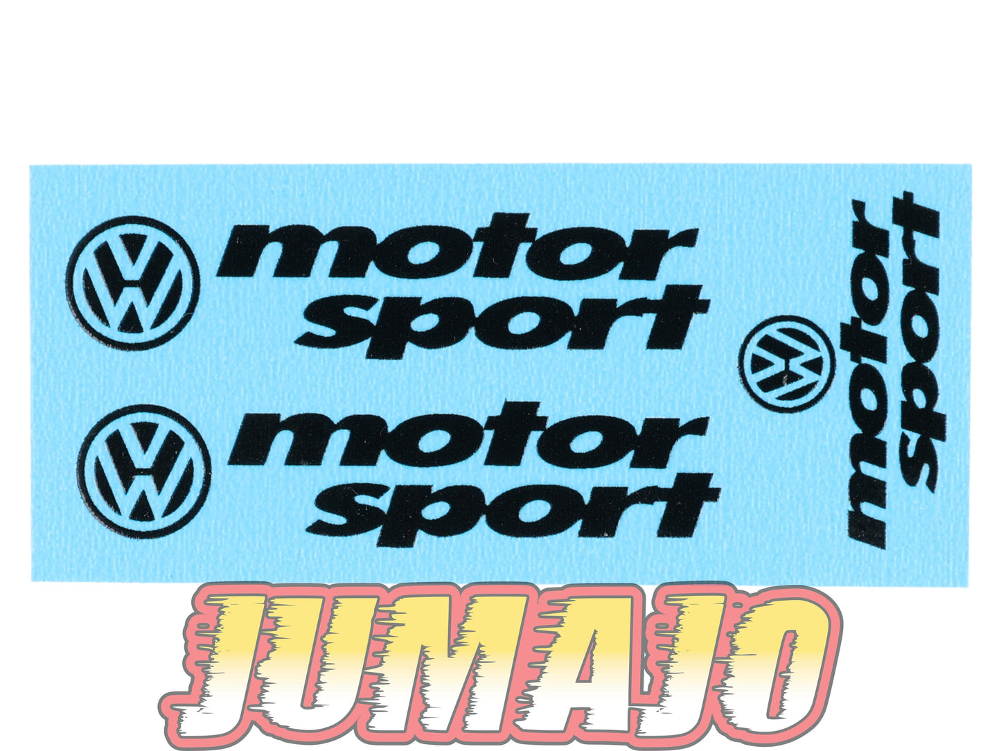 DEC16 Décalcomanie rallye 2 x 4,5cm + 1 x 2,5cm Volkswagen motor sport