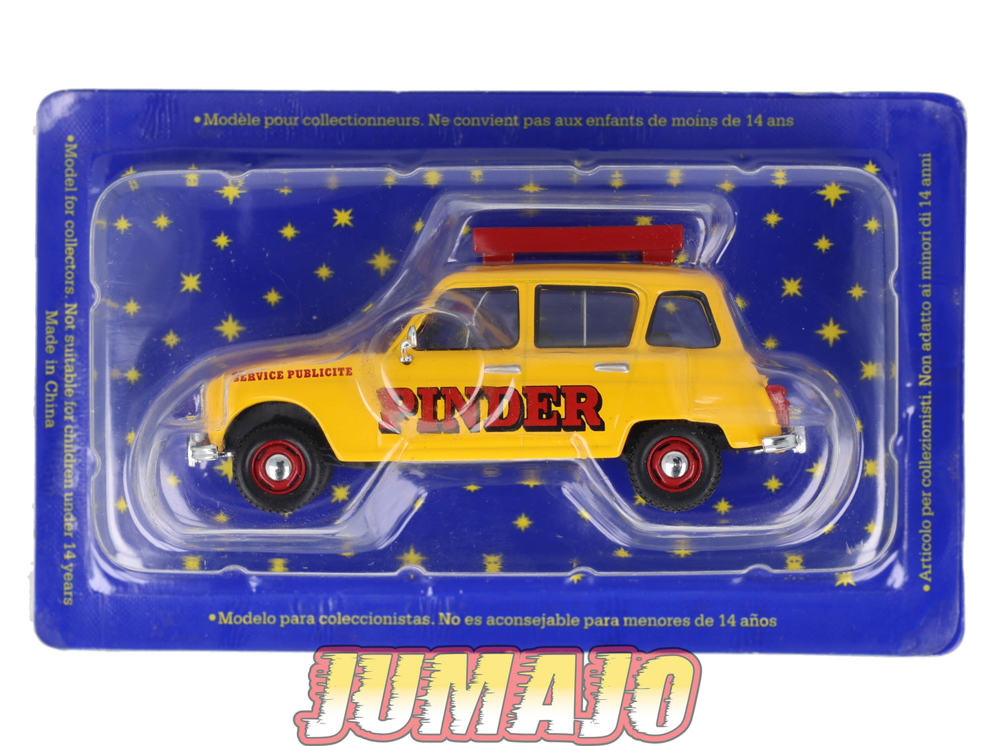 DER48 1/43 IXO Cirque PINDER Hachette : RENAULT 4L ( Pinder )