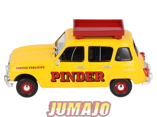 DER48 1/43 IXO Cirque PINDER Hachette : RENAULT 4L ( Pinder )