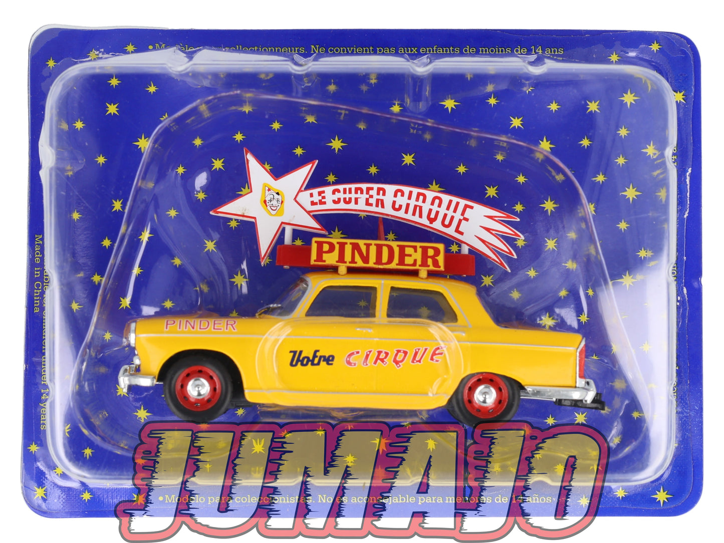 DER6 1/43 IXO Cirque PINDER Hachette : PEUGEOT 404 étoile Le super cirque