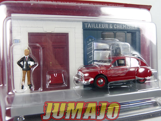 DIO56 Voiture + diorama 1/43 IXO : Métiers de France Hotchkiss Grégoire "Tailleur & Chemisier"