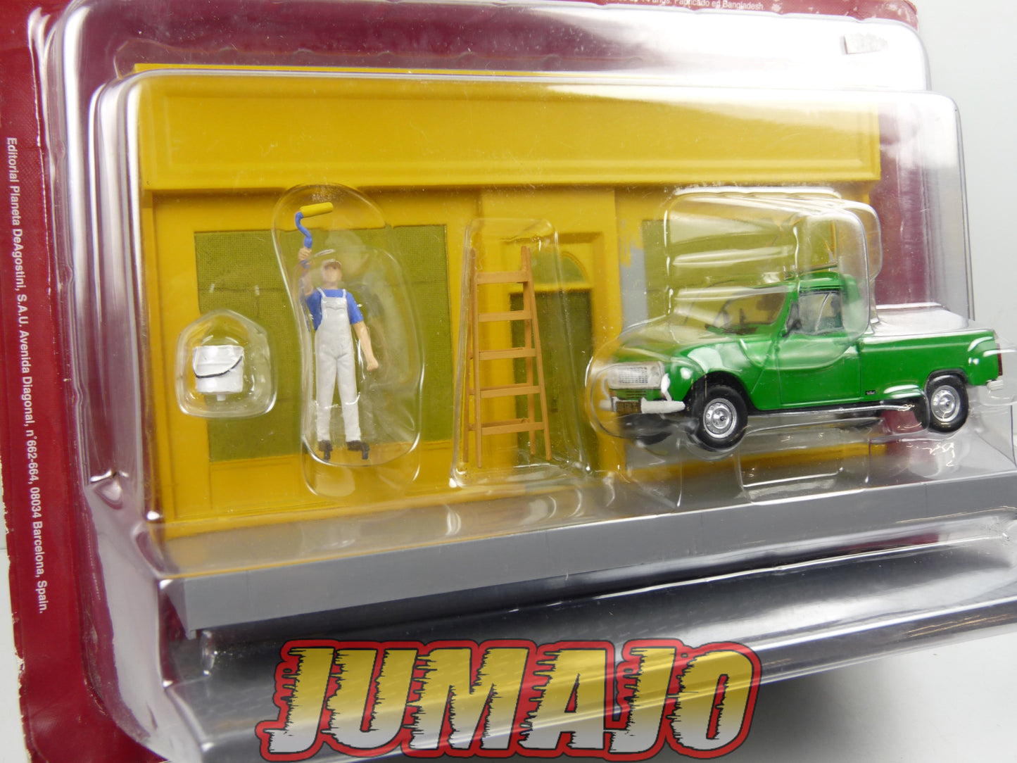DIO9 Voiture + diorama 1/43 IXO : Métiers de France Renault 4L pick-up "Peintre"