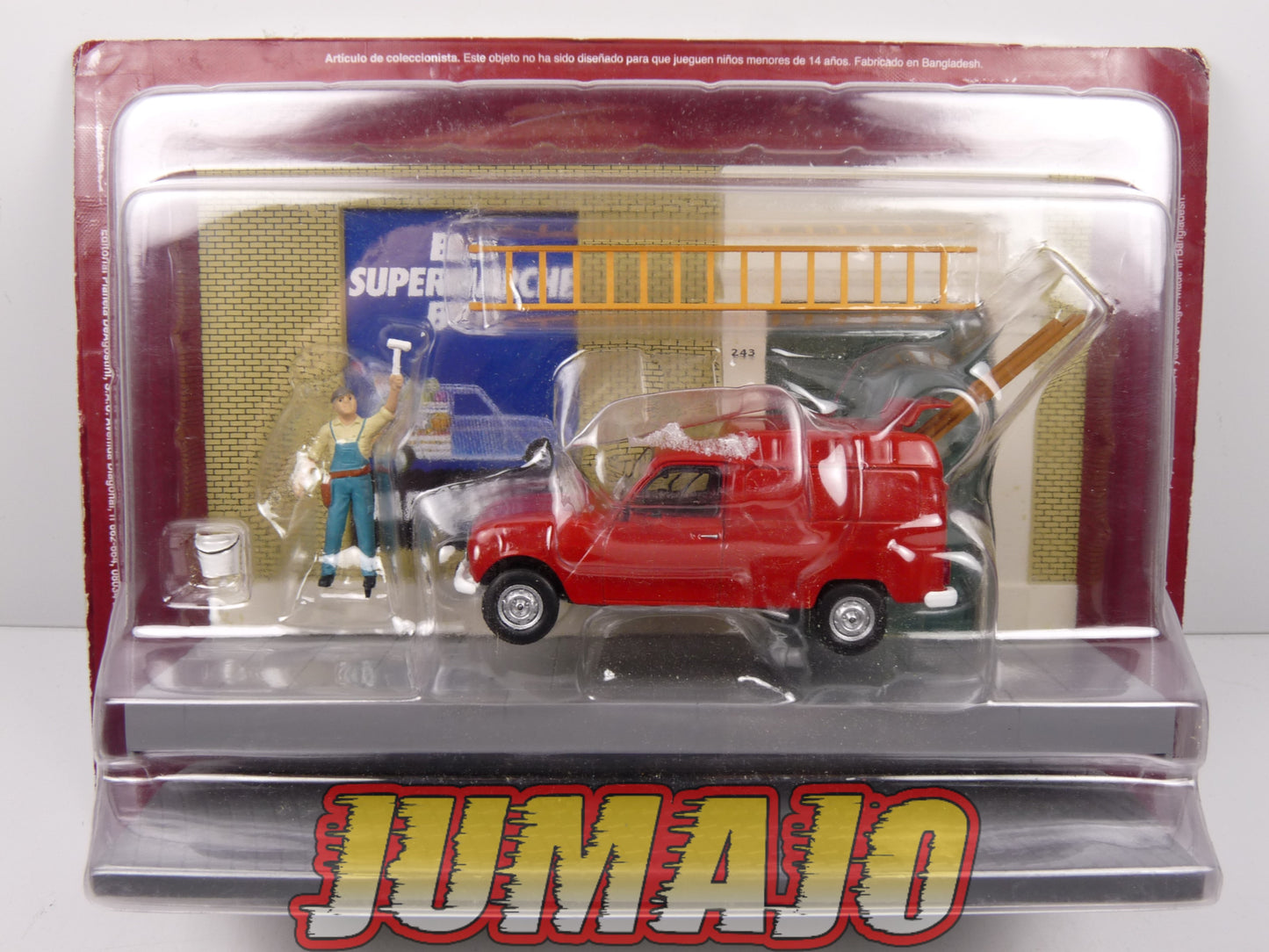 DIO38 Voiture + diorama 1/43 IXO : métiers de france Renault 4F6 colleur