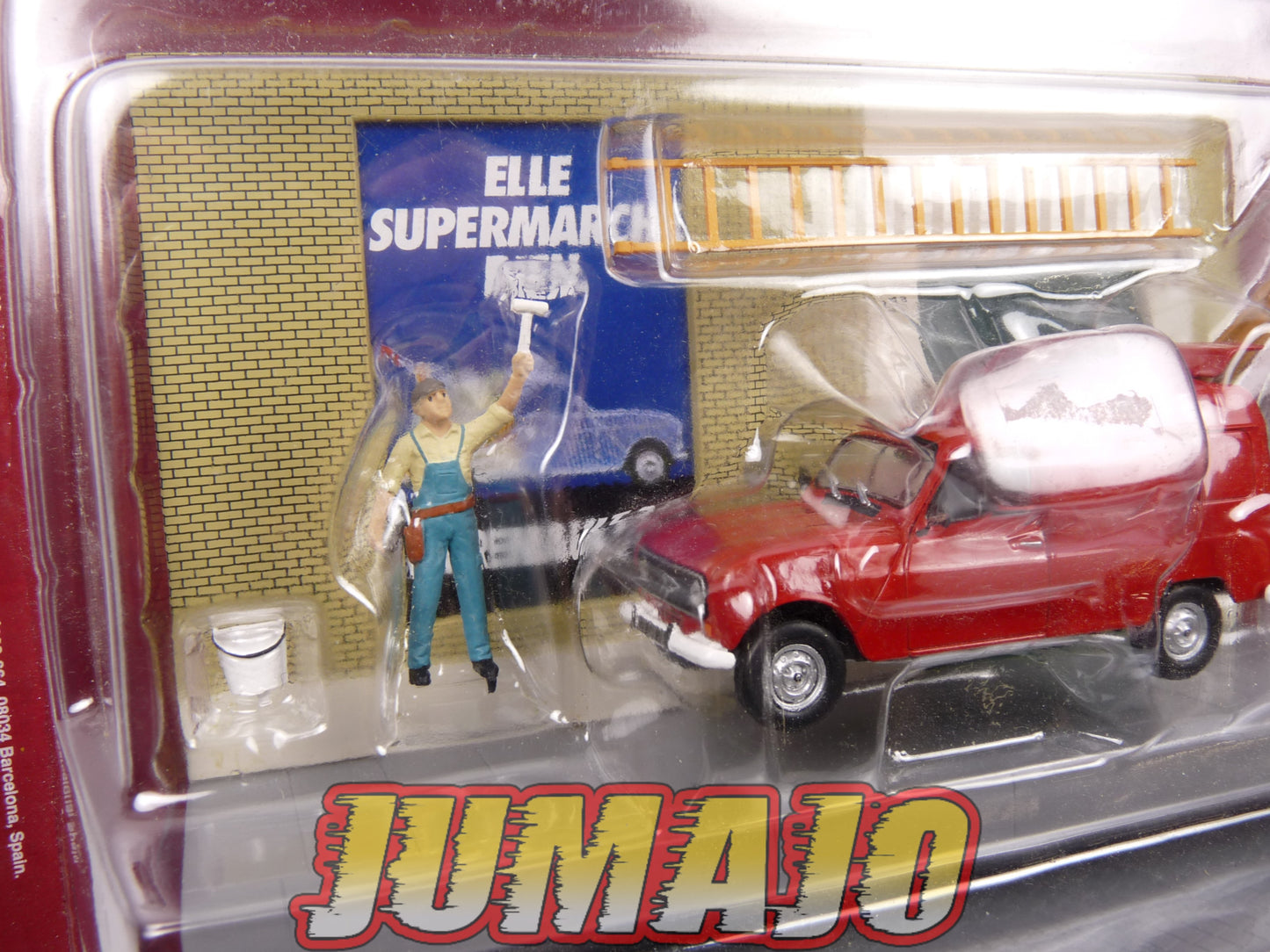 DIO38 Voiture + diorama 1/43 IXO : métiers de france Renault 4F6 colleur