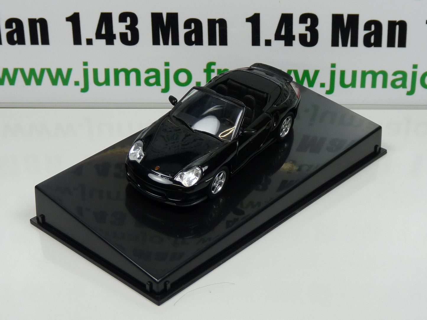 DIV10 voiture 1/43 Joy City : Porsche 911 Turbo Cabriolet Noire Boite cassé