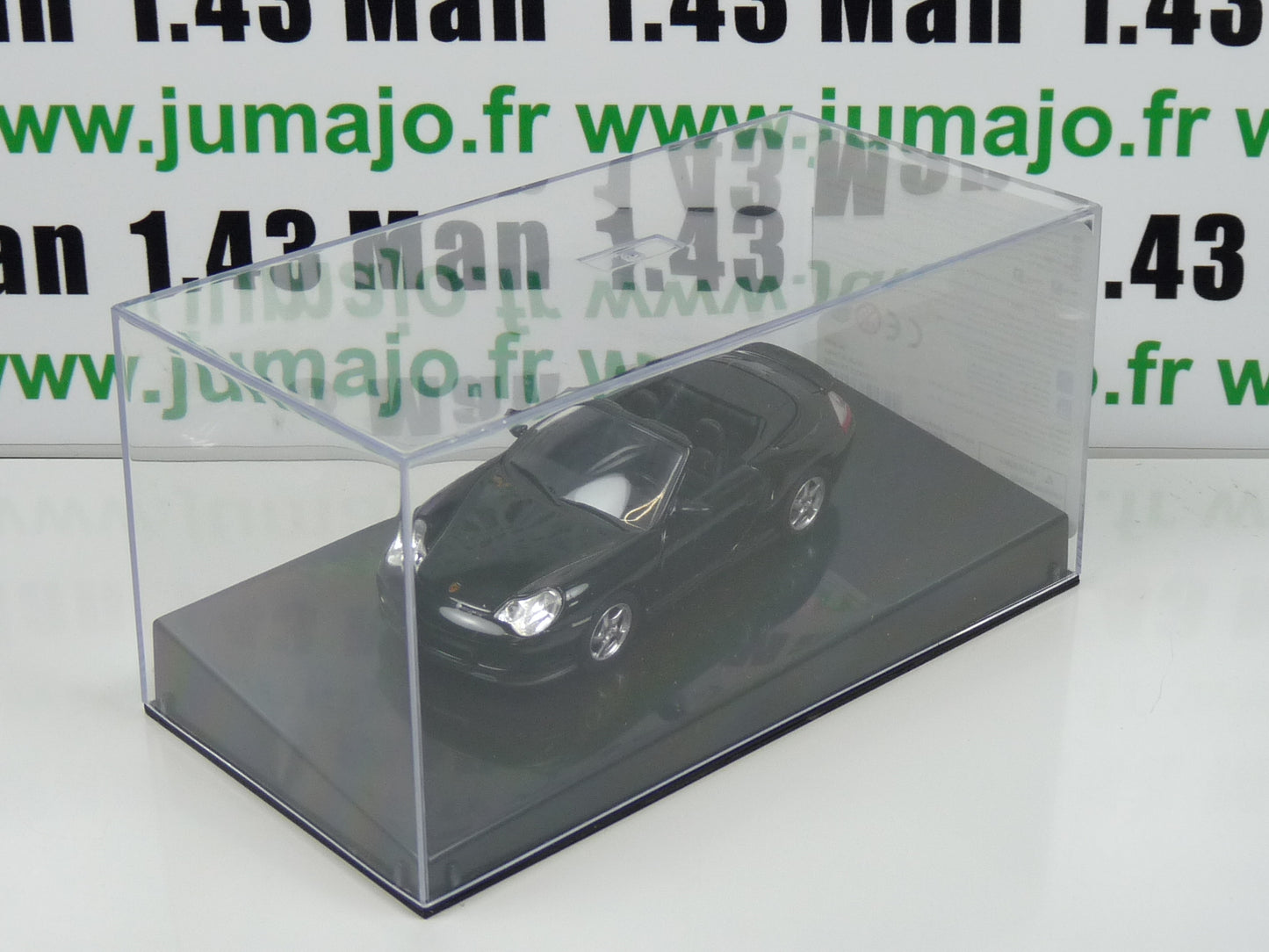 DIV10 voiture 1/43 Joy City : Porsche 911 Turbo Cabriolet Noire Boite cassé